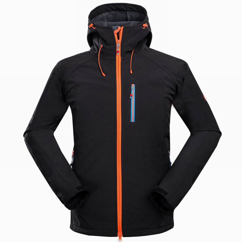 Men’s Outdoor Mountaineering & Camping Soft Shell Jacket – Windproof