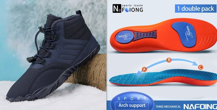 Men’s Winter Outdoor Hiking Shoes – Plush Insulated & Lightweight