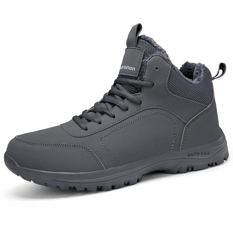 Men’s Winter Martin Boots – Fleece-Lined Warm Snow Casual Shoes