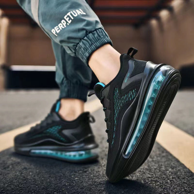 Men’s Flyknit Running Shoes – Shock-Absorbing Air Cushion, Height-Increasing