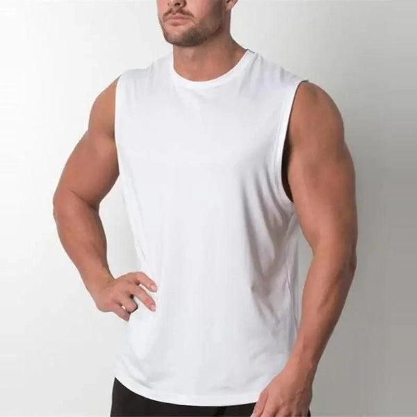 Men’s Sleeveless Fitness Shirt – Bodybuilding Gym Muscle Vest